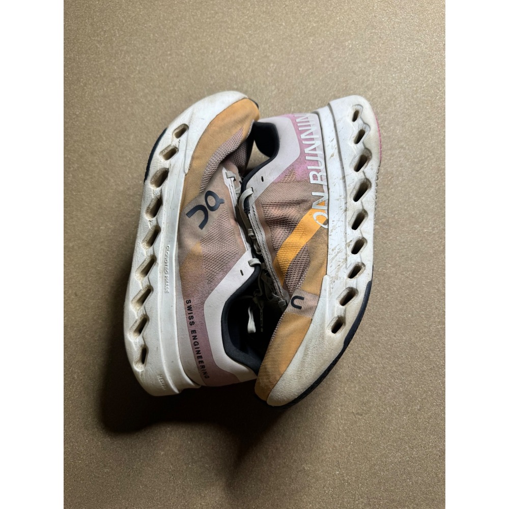 On Cloudsurfer Pink Orange Running Shoes Womens 9.5 3WE30053126 CloudTec Phase